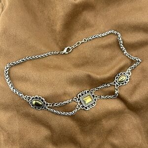 Brighton Interlock Silver and Gold Women's Necklace